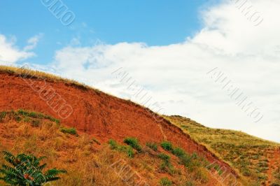 Landslide on the clay hill