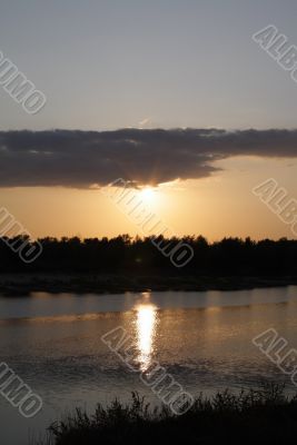 Landscapes Akhtuba rivers