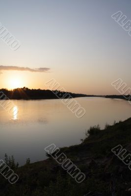 Landscapes Akhtuba rivers