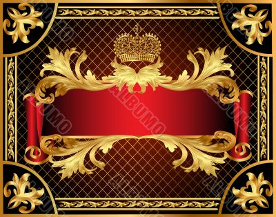  background gold  with pattern and net