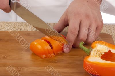Cut vegetables