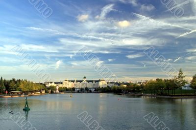Hotel and Lake