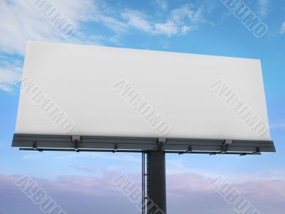 Blank billboard