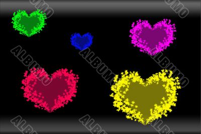 The image of hearts