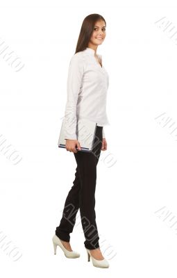 businesswoman with laptop