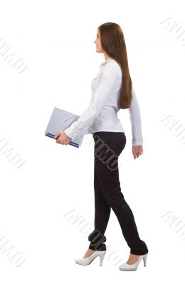 beautiful girl with laptop