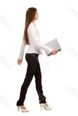 businesswoman with laptop