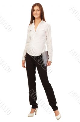 businesswoman with laptop
