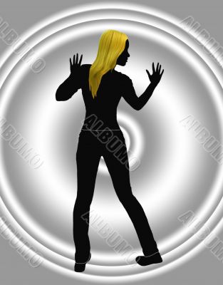 Silhouette of the girl