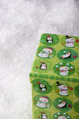 Green gift box