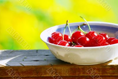 Sweet red cherries