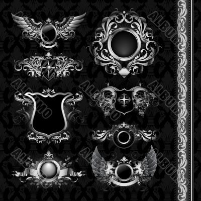 medieval heraldry shields