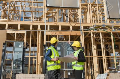 at the construction site
