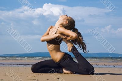  exercise on the beach.