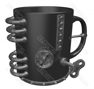 metal mug