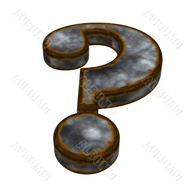 rusty question mark