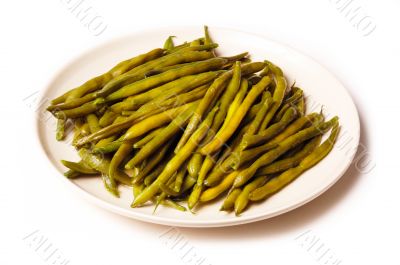 asparagus bean in the plate