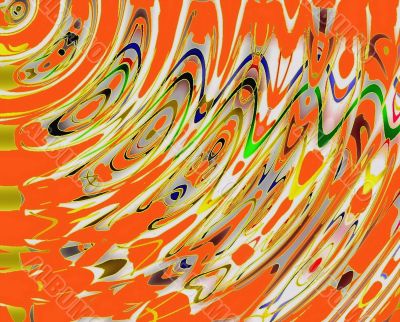  orange wave