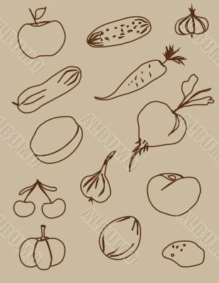 Vegetables and fruit