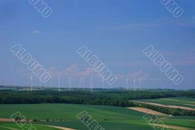 many wind turbines