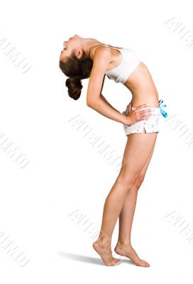 attractive fitness  girl