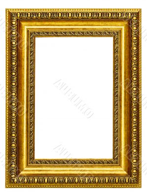 gold-patterned frame for a picture