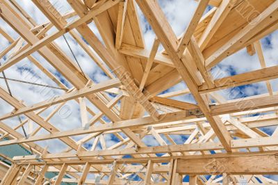 New home construction framing