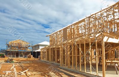 New home construction framing