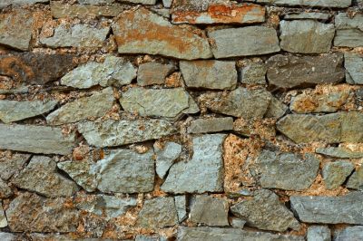 Multicolor stones wall