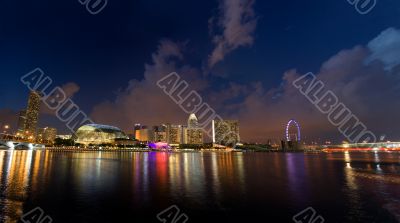 Night View of Singapore City