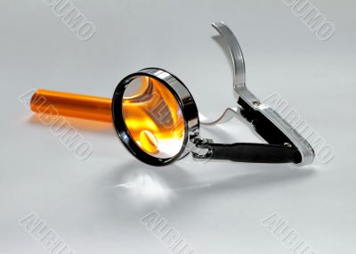  pencil case for glasses and magnifying glass