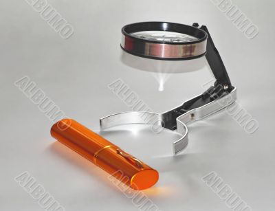  pencil case for glasses and magnifying glass