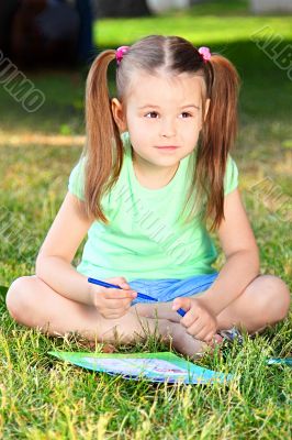 Portrait of the little girl