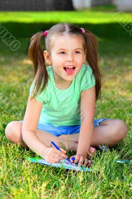 Portrait of the little girl