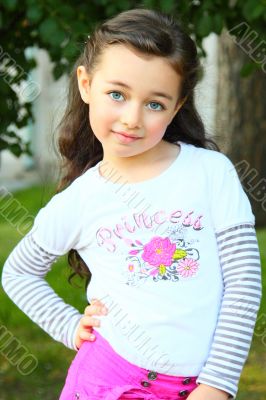 Portrait of the little girl