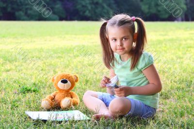 Portrait of the little girl