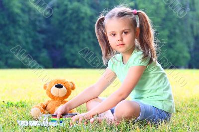 Portrait of the little girl