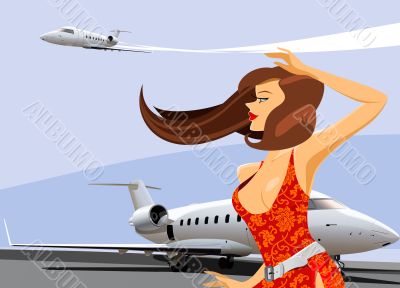 The image of the girl
