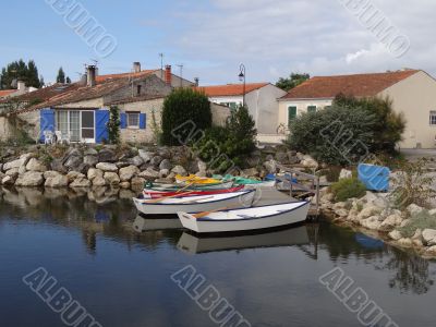 port of Les Salines on Oleron's island