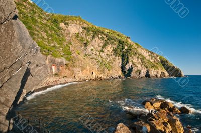 Beach in the mountains