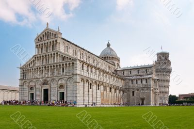 Pisa tower and cathedral