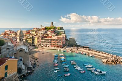 Town at the sea coast