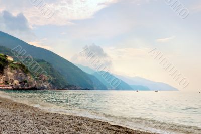 Mountains at the sea