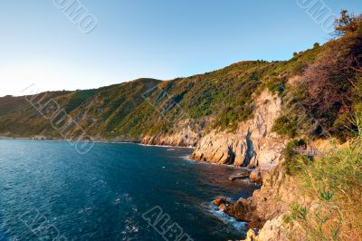 Mountains at the sea