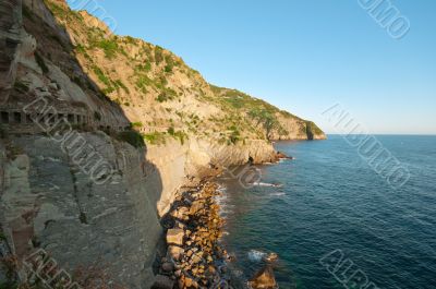Mountains at the sea