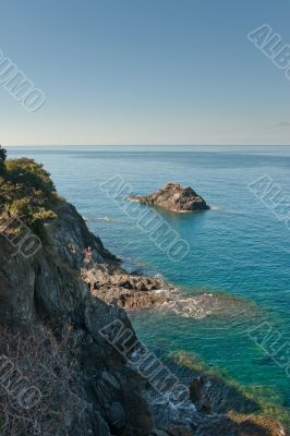 High cliff over the sea