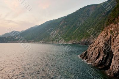 Mountains at the sea
