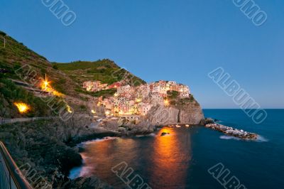 Manarola after sunset