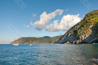 High cliff over the sea