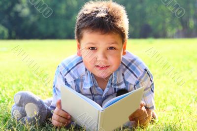 The boy with the book
